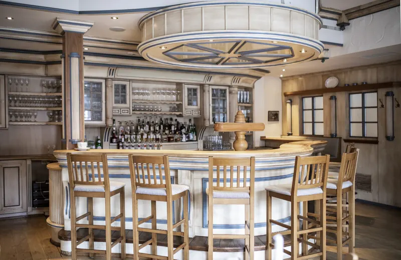 Theke im Restaurant Wardenburger Hof